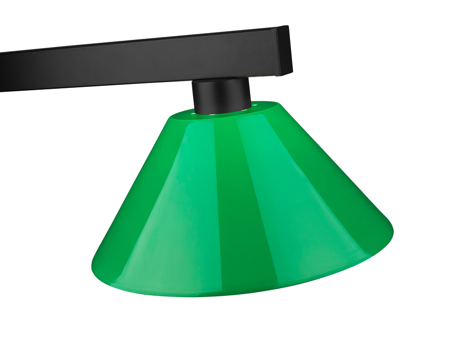 Billiard Z-Lite 152MB-PGR Matte Black Cobalt 3 Light Billiard Z-Lite