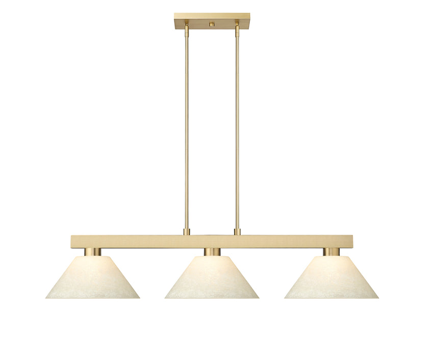 Billiard Z-Lite 152MGLD-AGM14 Modern Gold Cobalt 3 Light Billiard Z-Lite