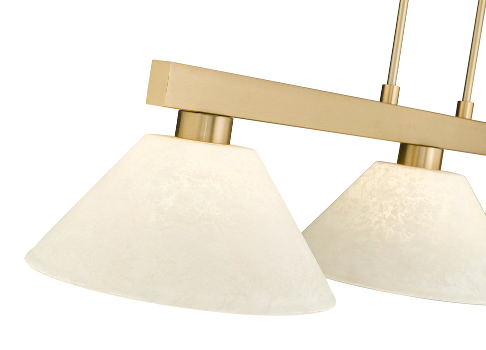 Billiard Z-Lite 152MGLD-AGM14 Modern Gold Cobalt 3 Light Billiard Z-Lite