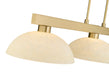 Billiard Z-Lite 152MGLD-DGM14 Modern Gold Cobalt 3 Light Billiard Z-Lite