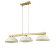Billiard Z-Lite 152MGLD-DGM14 Modern Gold Cobalt 3 Light Billiard Z-Lite