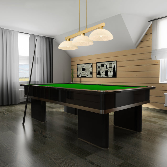 Billiard Z-Lite 152MGLD-DGM14 Modern Gold Cobalt 3 Light Billiard Z-Lite