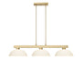 Billiard Z-Lite 152MGLD-DMO14 Modern Gold Cobalt 3 Light Billiard Z-Lite