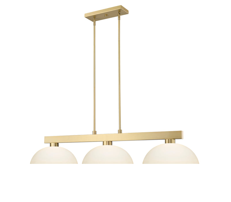 Billiard Z-Lite 152MGLD-DMO14 Modern Gold Cobalt 3 Light Billiard Z-Lite