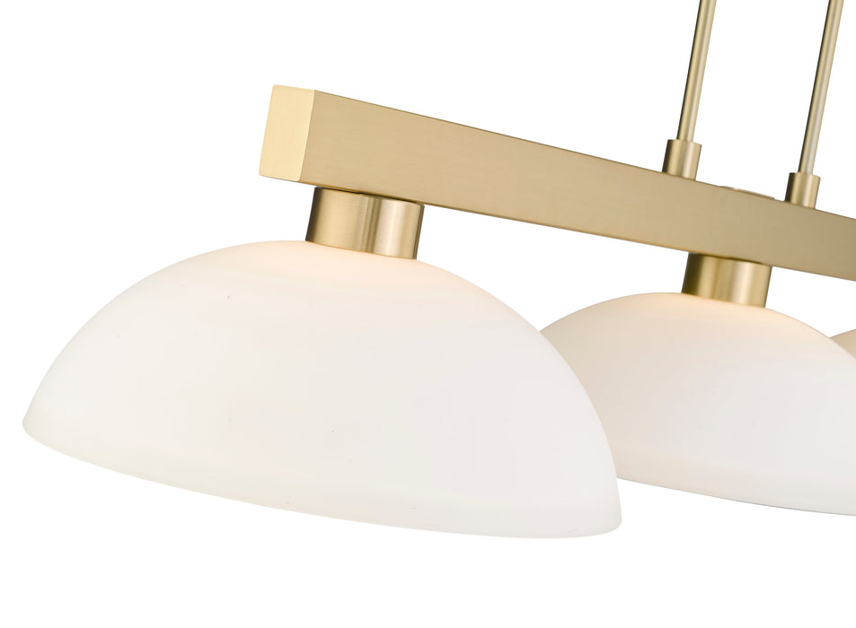 Billiard Z-Lite 152MGLD-DMO14 Modern Gold Cobalt 3 Light Billiard Z-Lite