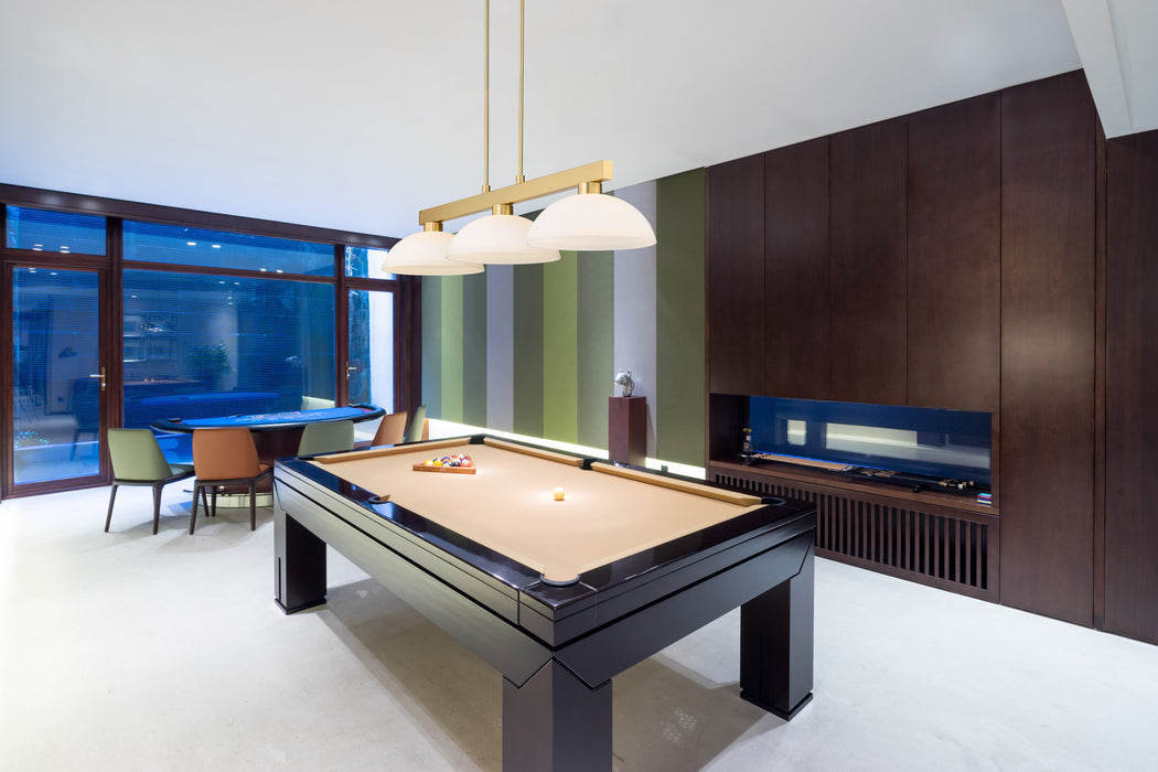 Billiard Z-Lite 152MGLD-DMO14 Modern Gold Cobalt 3 Light Billiard Z-Lite