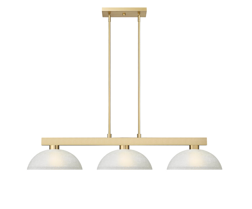 Billiard Z-Lite 152MGLD-DWL14 Modern Gold Cobalt 3 Light Billiard Z-Lite