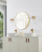Vanity Light Thesis 206981A Valentin 4 inch 1 light Champagne Gold Vanity Light with Clear Pressed Glass Shade THESIS