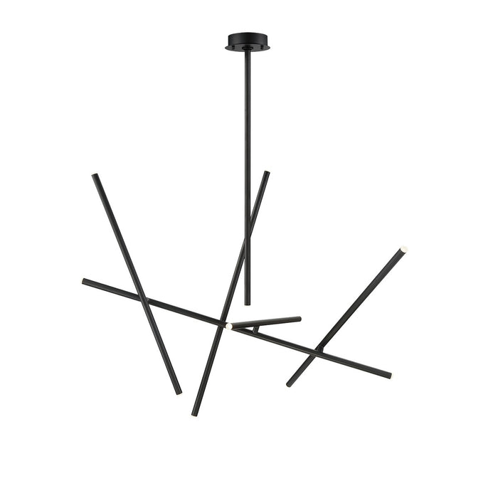 Eurofase 36250-011 Crossroads 47" Matte Black LED Chandelier