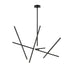 Eurofase 36250-011 Crossroads 47" Matte Black LED Chandelier