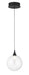 Eurofase 50250-011 Iissa 6" Matte Black LED Pendant Light