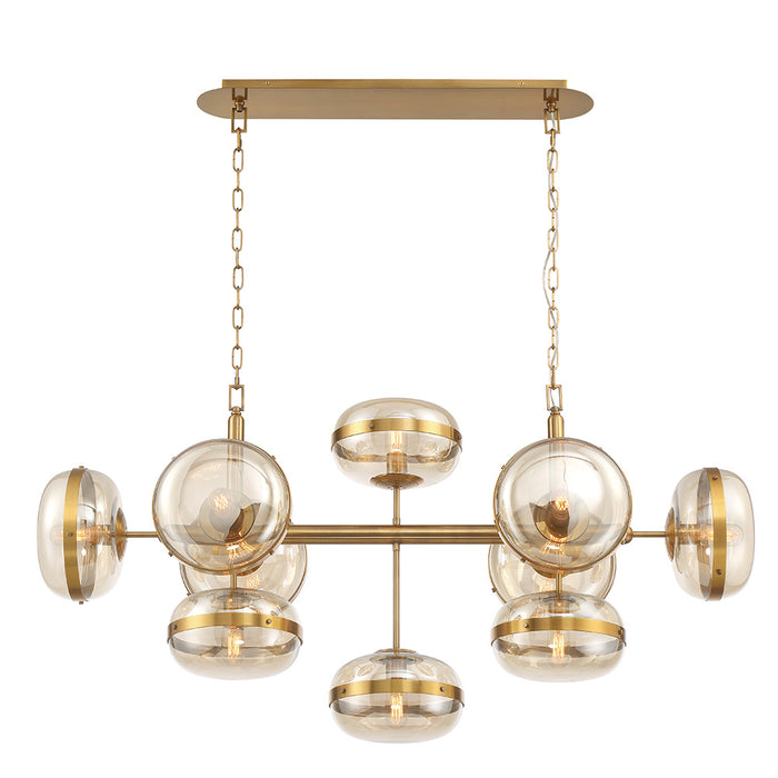 Eurofase 37089-016 Nottingham 54" Antique Brass Chandelier