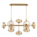Eurofase 37089-016 Nottingham 54" Antique Brass Chandelier