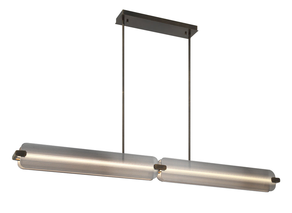 Eurofase 50057-016 Neoness 67" Weathered Brass LED Chandelier