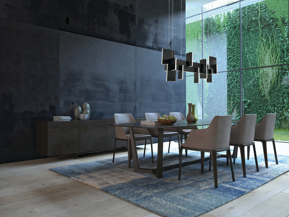 Eurofase 38044-021 Coburg 42" Anodized Black LED Chandelier