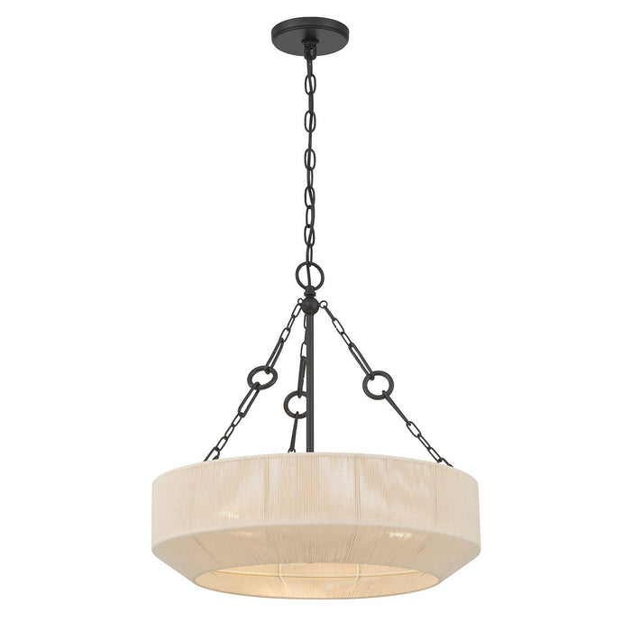 Pendant Millennium Lighting 206103-MB Tresselle 3-Light 20 Inch Wide Pendant Millennium Lighting