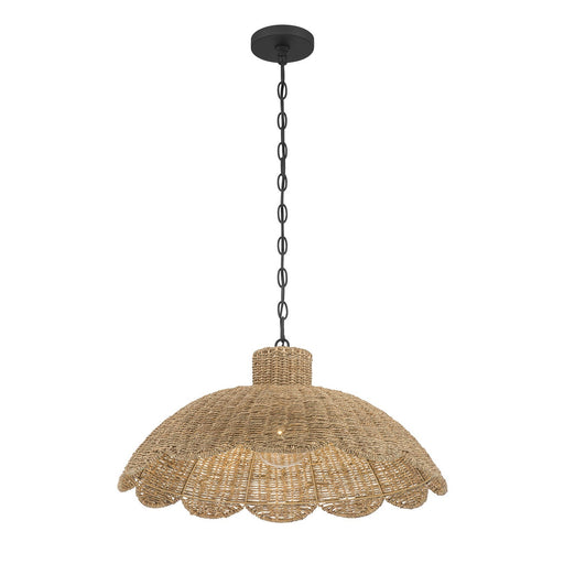 Pendant Millennium Lighting 99201-MB Malura 1-Light 23 Inch Rattan Pendant Millennium Lighting