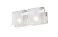 Vanity Z-Lite 169-2V-BN Brushed Nickel Zephyr 2 Light Vanity Z-Lite