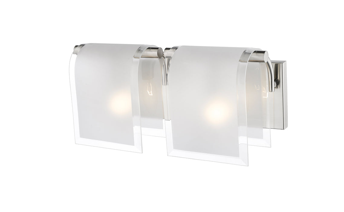 Vanity Z-Lite 169-2V-BN Brushed Nickel Zephyr 2 Light Vanity Z-Lite