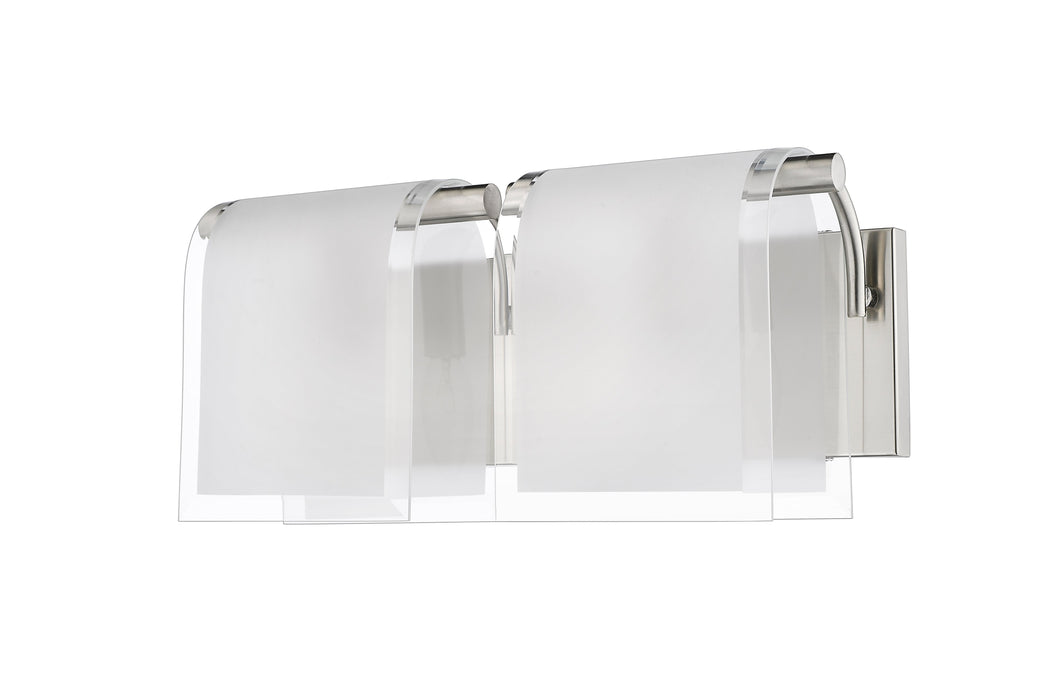 Vanity Z-Lite 169-2V-BN Brushed Nickel Zephyr 2 Light Vanity Z-Lite