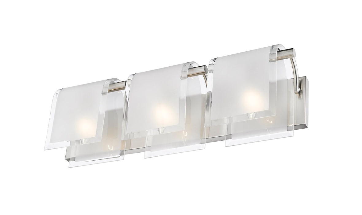 Vanity Z-Lite 169-3V-BN Brushed Nickel Zephyr 3 Light Vanity Z-Lite