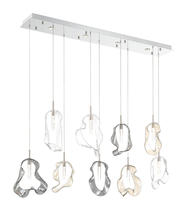Eurofase 49239-027 Norah 51" Polished Nickel LED Chandelier