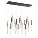 Eurofase 46771-025 Benicio 42" Gold-Black Mix LED Chandelier