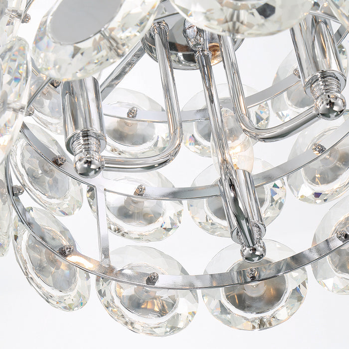 Eurofase 44284-015 Perrene 14" Chrome Chandelier