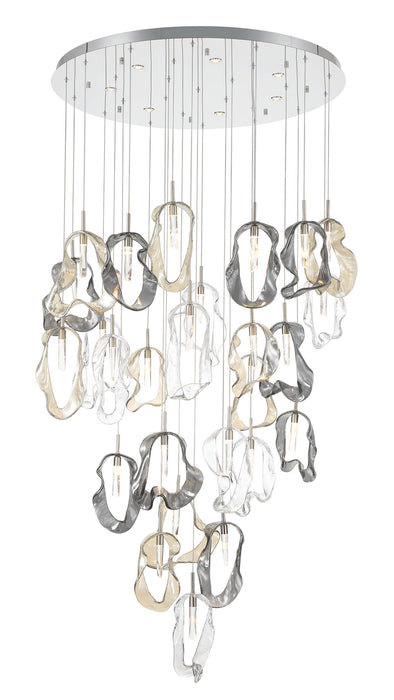 Eurofase 49238-020 Norah 39" Polished Nickel LED Chandelier