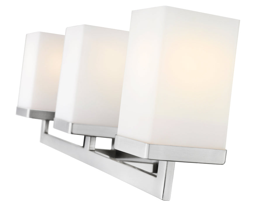 Vanity Z-Lite 1900-3V Brushed Nickel Tidal 3 Light Vanity Z-Lite