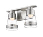 Vanity Z-Lite 1921-2V-BN-LED Brushed Nickel Ethos 2 Light Vanity Z-Lite