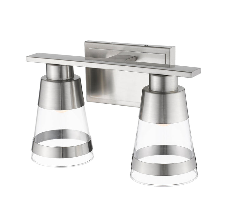 Vanity Z-Lite 1921-2V-BN-LED Brushed Nickel Ethos 2 Light Vanity Z-Lite