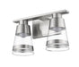 Vanity Z-Lite 1921-2V-BN-LED Brushed Nickel Ethos 2 Light Vanity Z-Lite