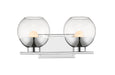 Vanity Z-Lite 1924-2V-CH-LED Chrome Osono 2 Light Vanity Z-Lite