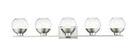 Vanity Z-Lite 1924-5V-BN-LED Brushed Nickel Osono 5 Light Vanity Z-Lite