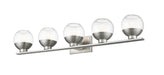 Vanity Z-Lite 1924-5V-BN-LED Brushed Nickel Osono 5 Light Vanity Z-Lite