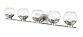 Vanity Z-Lite 1924-5V-BN-LED Brushed Nickel Osono 5 Light Vanity Z-Lite