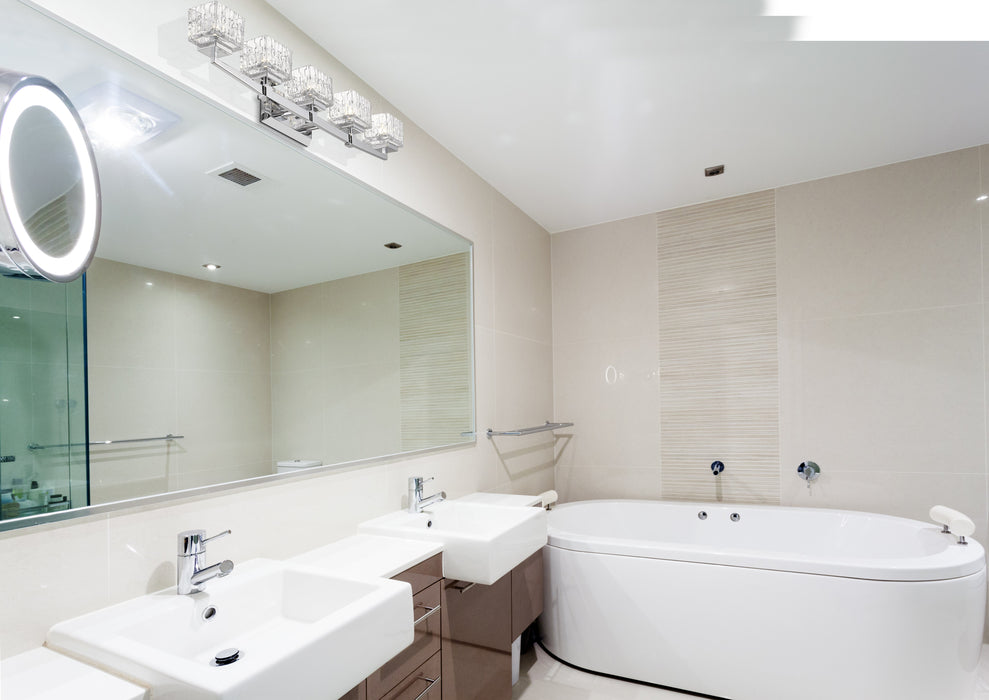 Vanity Z-Lite 1927-5V-CH-LED Chrome Rubicon 5 Light Vanity Z-Lite