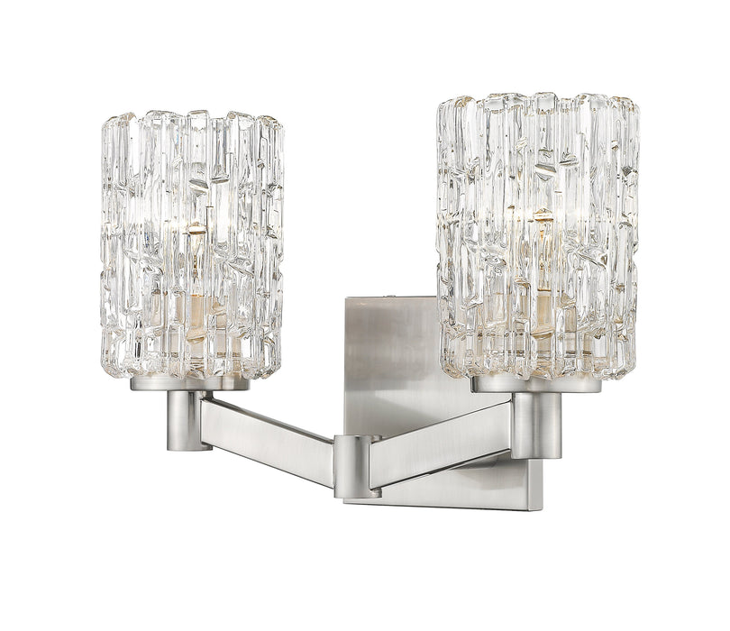 Vanity Z-Lite 1931-2V-BN Brushed Nickel Aubrey 2 Light Vanity Z-Lite