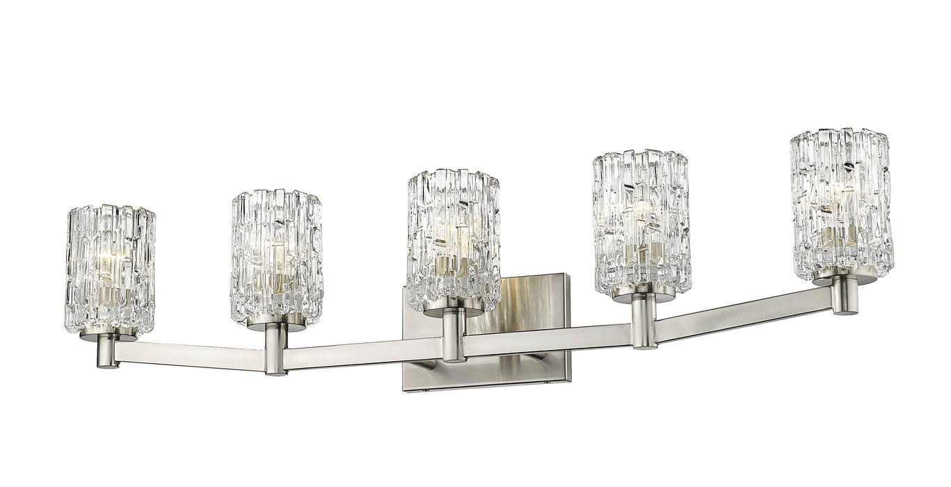 Vanity Z-Lite 1931-5V-BN Brushed Nickel Aubrey 5 Light Vanity Z-Lite