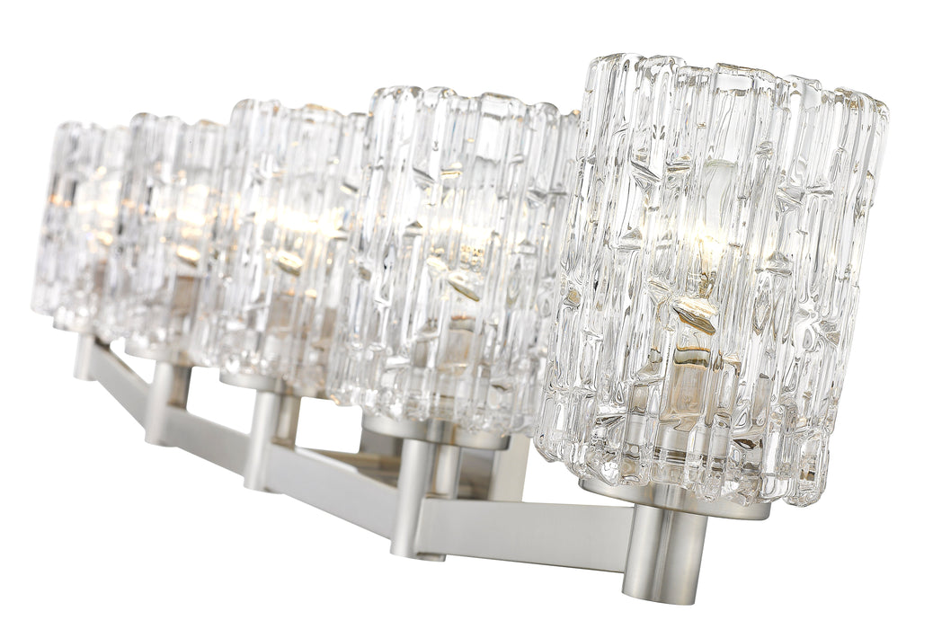 Vanity Z-Lite 1931-5V-BN Brushed Nickel Aubrey 5 Light Vanity Z-Lite