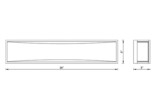 Vanity Z-Lite 1933-24CH-LED Chrome Baden 2 Light Vanity Z-Lite