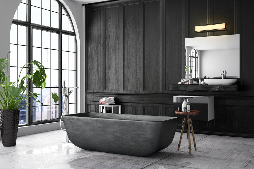 Vanity Z-Lite 1933-24MB-LED Matte Black Baden 2 Light Vanity Z-Lite