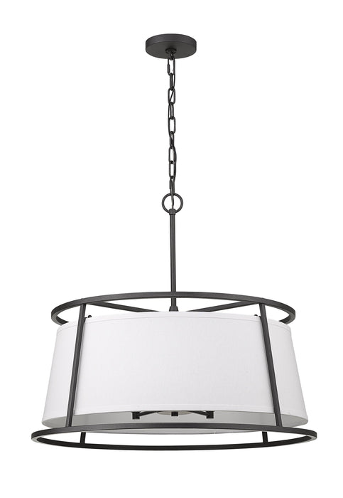Chandelier Z-Lite 1935-26IO Iron Ore Lenyx Pendant 6 Light Chandelier Z-Lite