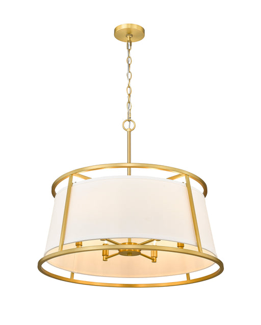 Chandelier Z-Lite 1935-26RB Rubbed Brass Lenyx Pendant 6 Light Chandelier Z-Lite