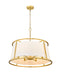 Chandelier Z-Lite 1935-26RB Rubbed Brass Lenyx Pendant 6 Light Chandelier Z-Lite