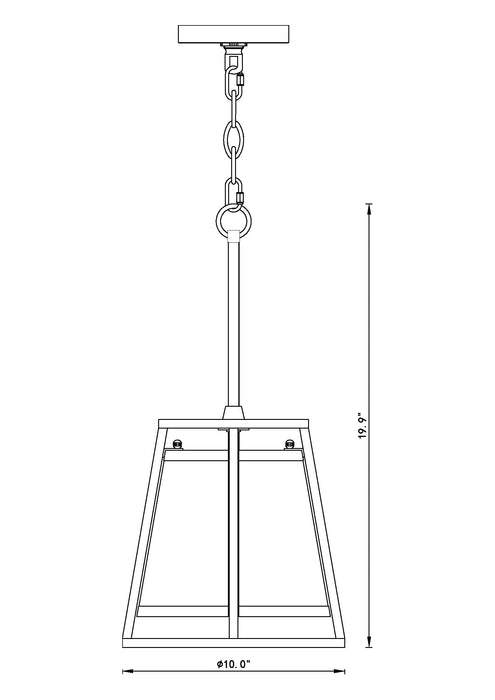Pendant Z-Lite 1935MP-RB Rubbed Brass Lenyx Pendant 1 Light Pendant Z-Lite
