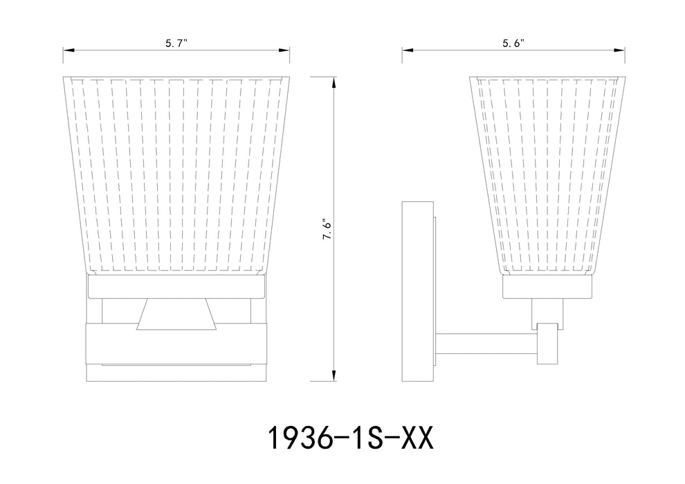 Wall Sconce Z-Lite 1936-1S-CH Chrome Astor 1 Light Wall Sconce Z-Lite
