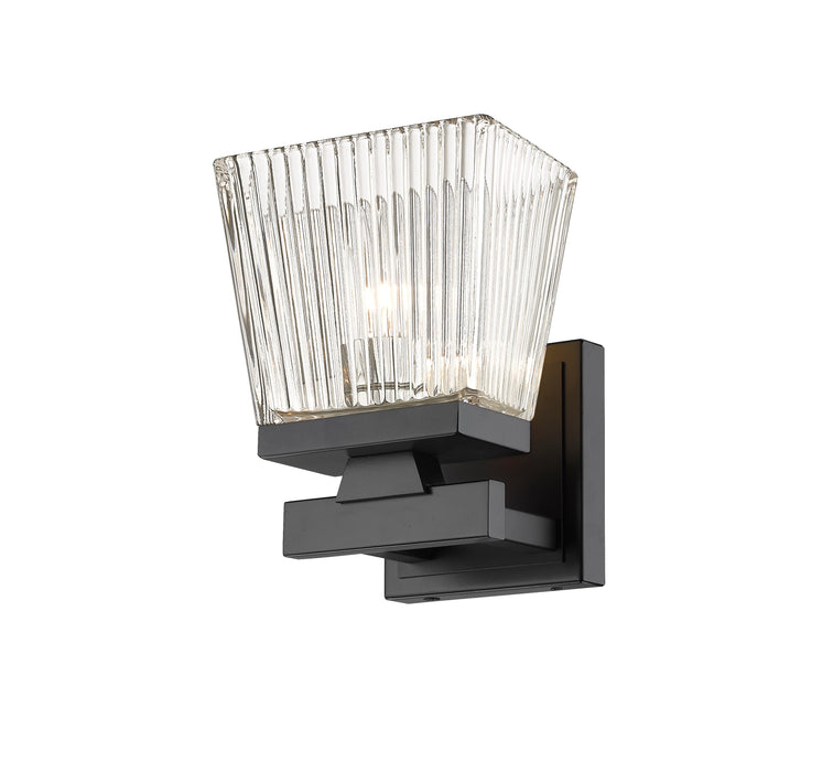 Wall Sconce Z-Lite 1936-1S-MB Matte Black Astor 1 Light Wall Sconce Z-Lite