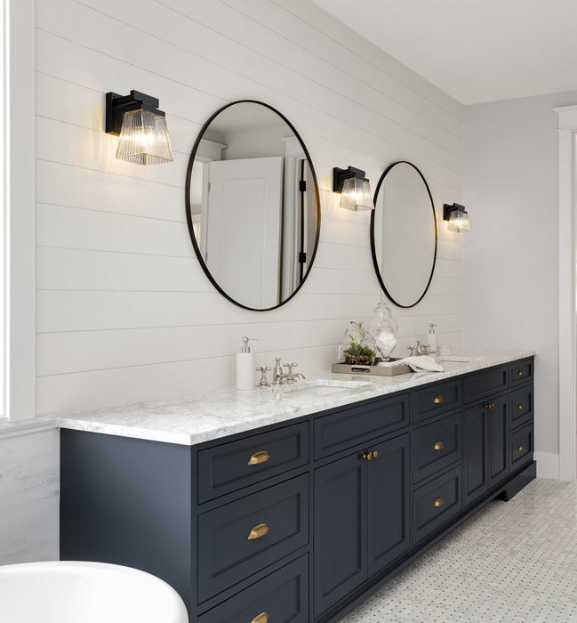 Wall Sconce Z-Lite 1936-1S-MB Matte Black Astor 1 Light Wall Sconce Z-Lite